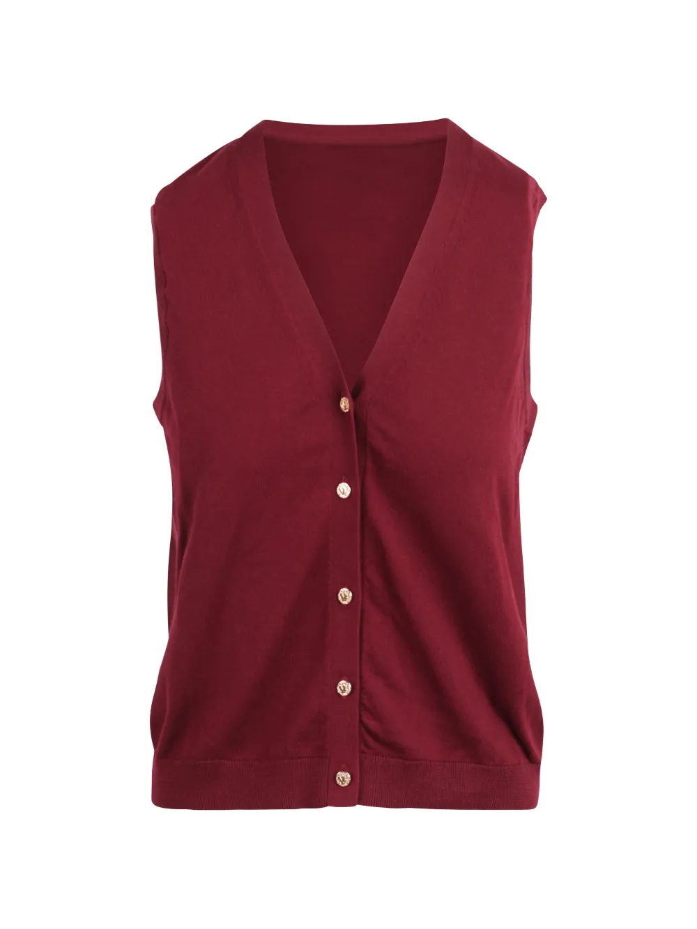 'S Max Mara V-neck button-down vest - Red