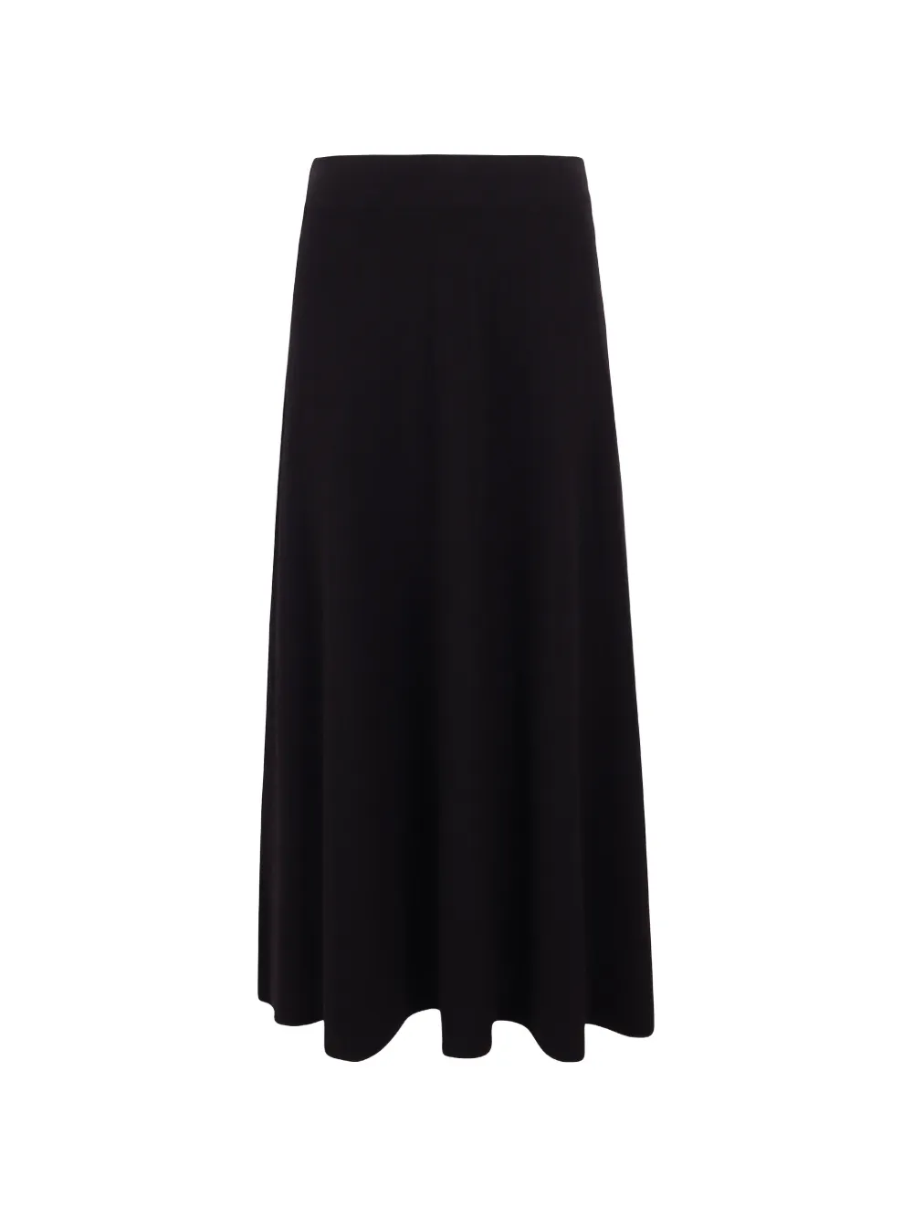 Jovonna Oriana A-line midi skirt Zwart