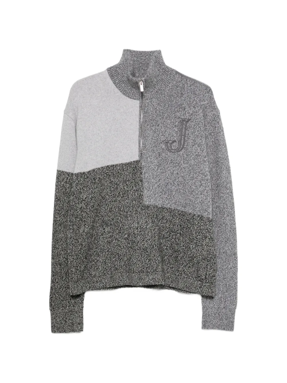 Jacquemus The Orlando patchwork half-zip sweater