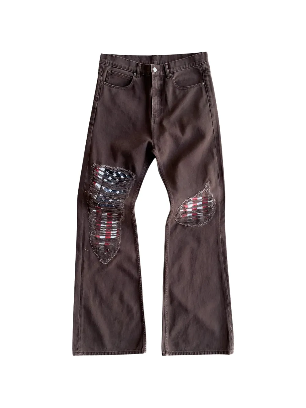 Bravest Studios Liberty Flared Jeans In Braun