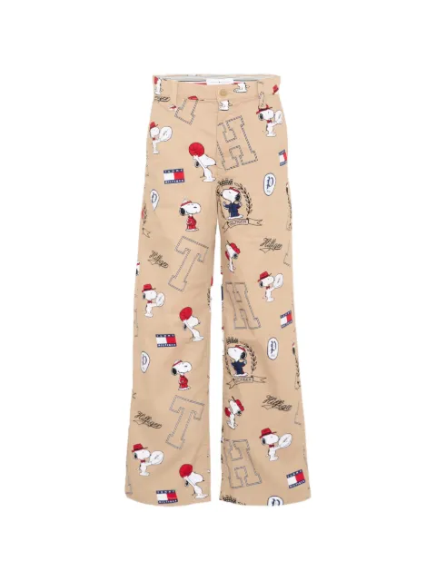 Tommy Hilfiger Junior pantalones rectos con estampado gráfico