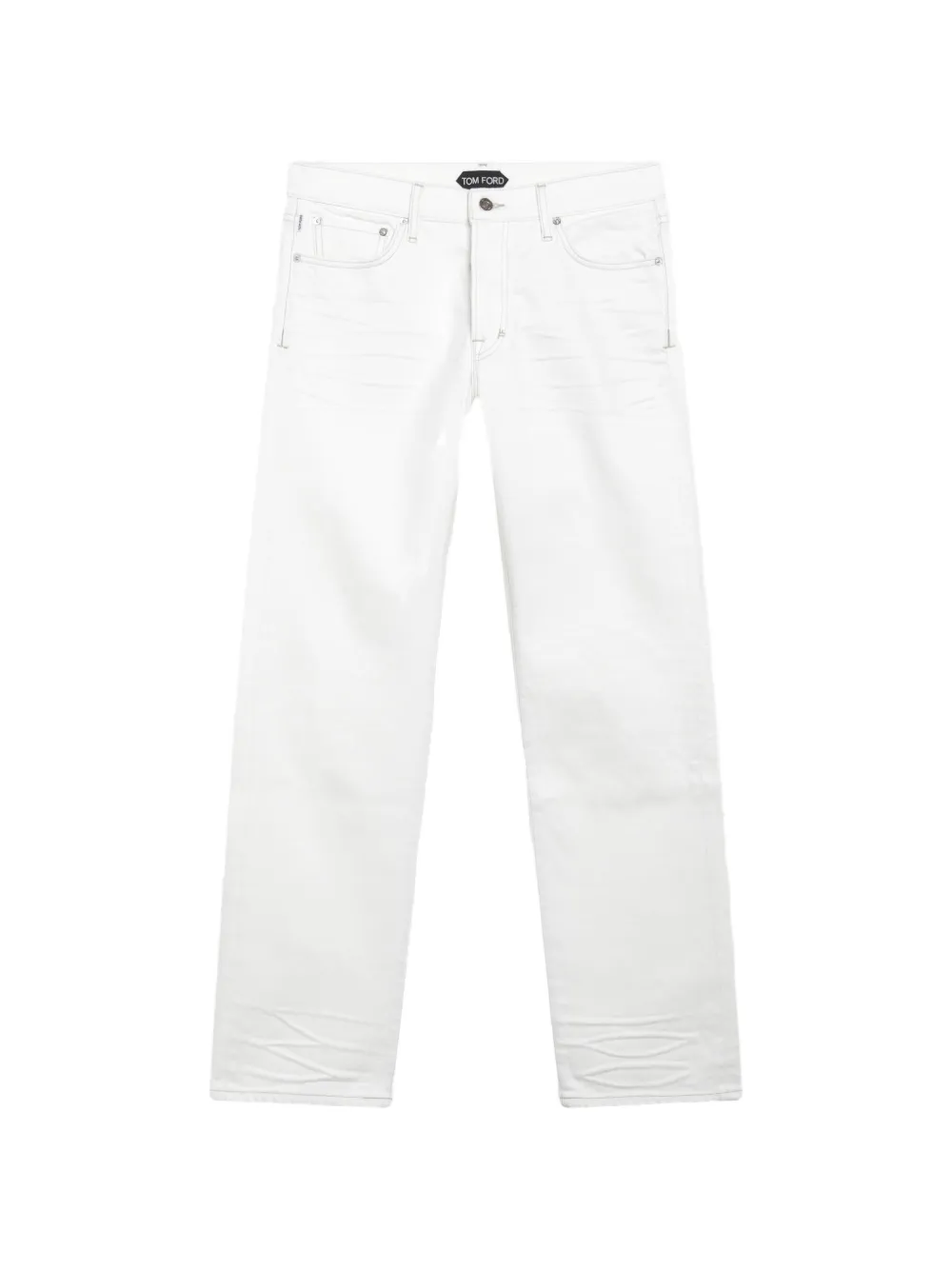 TOM FORD whiskered straight-leg jeans - Bianco