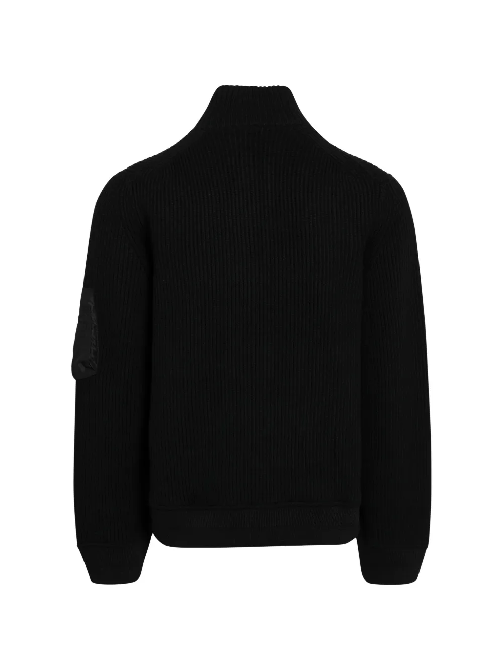 sacai Ribgebreide trui Zwart