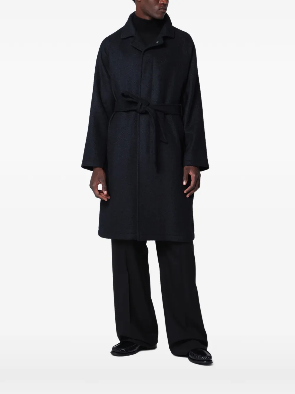 Tagliatore Salomon belted coat - Nero