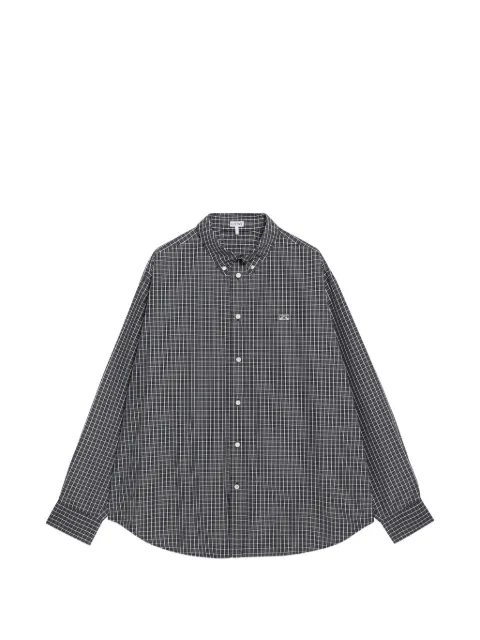 LOEWE Anagram-embroidered check-pattern shirt
