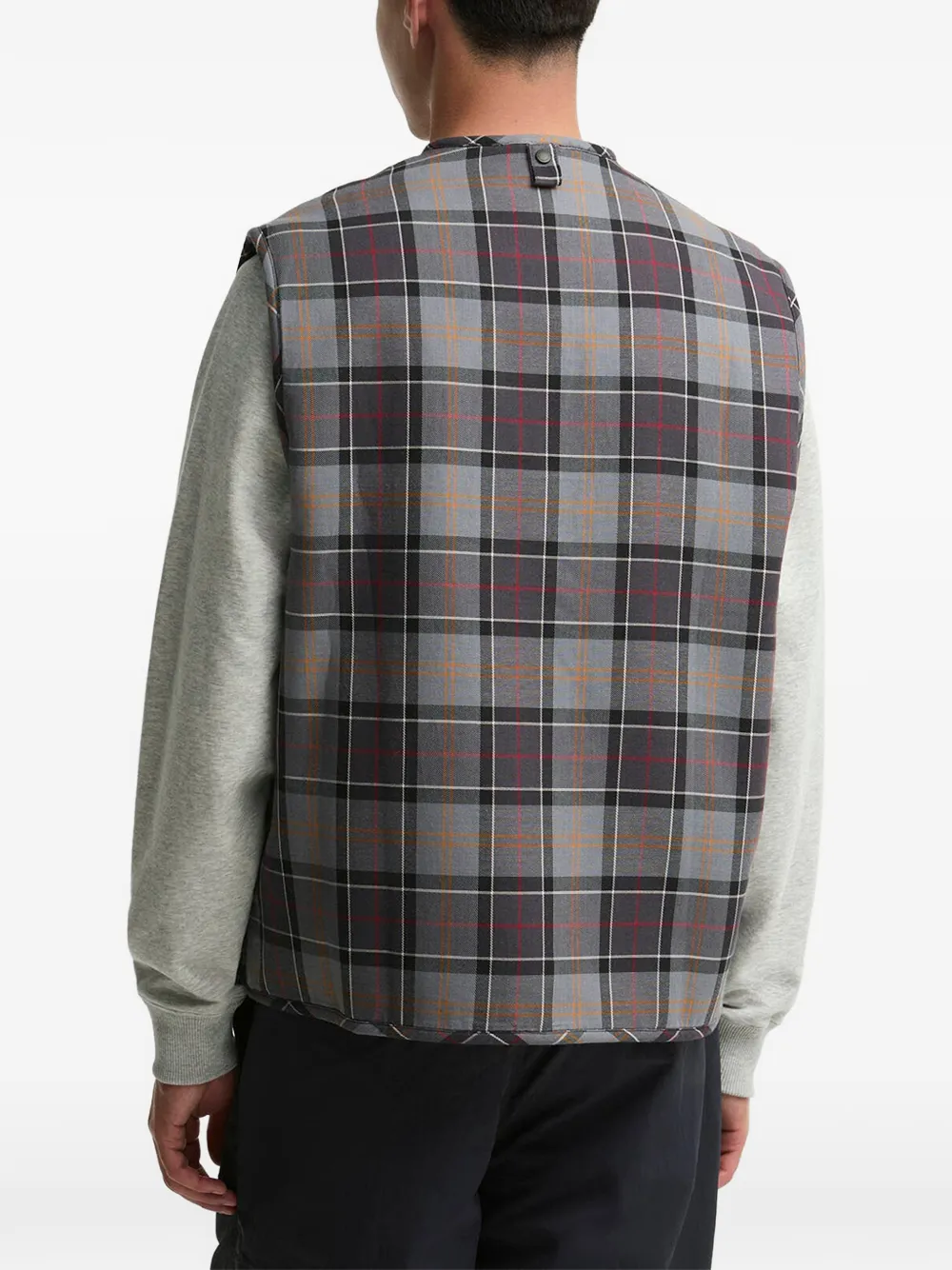 Barbour bodywarmer met tartanruit Grijs