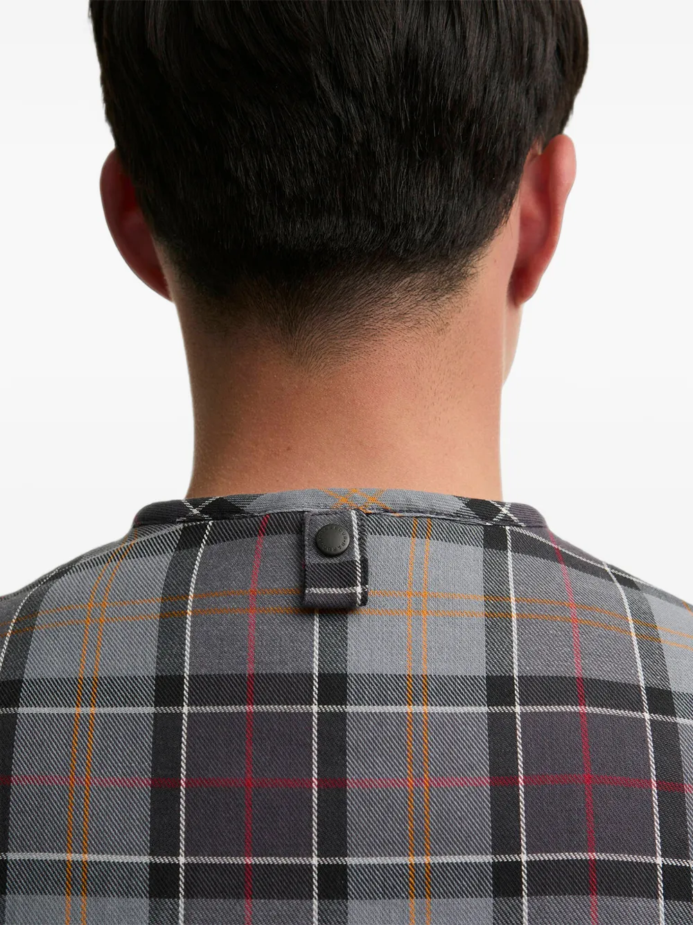 Barbour bodywarmer met tartanruit Grijs