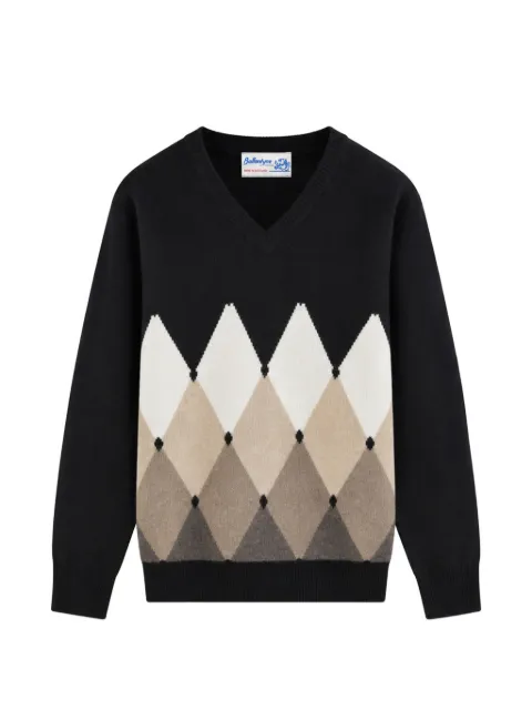 Ballantyne argyle V-neck sweater