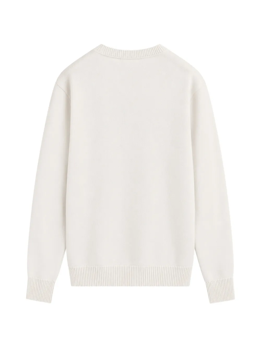 Ballantyne Trui met argyle-intarsia en V-hals Beige