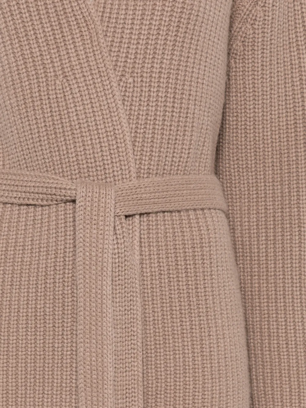 Liska Ribgebreid vest Beige