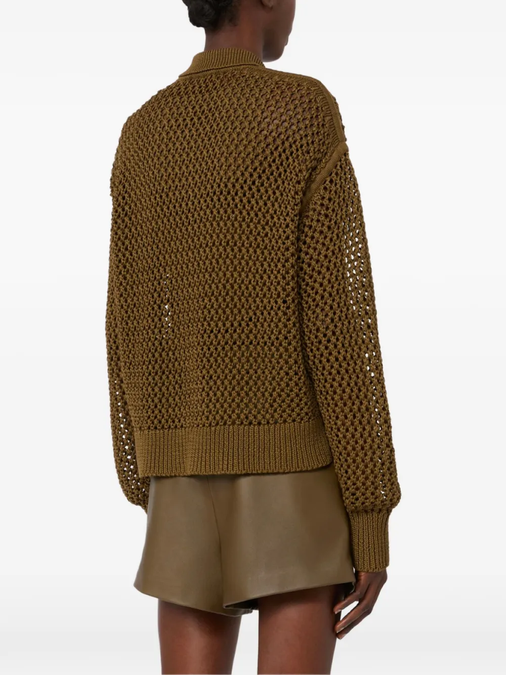 Max Mara Film opengebreid vest Bruin