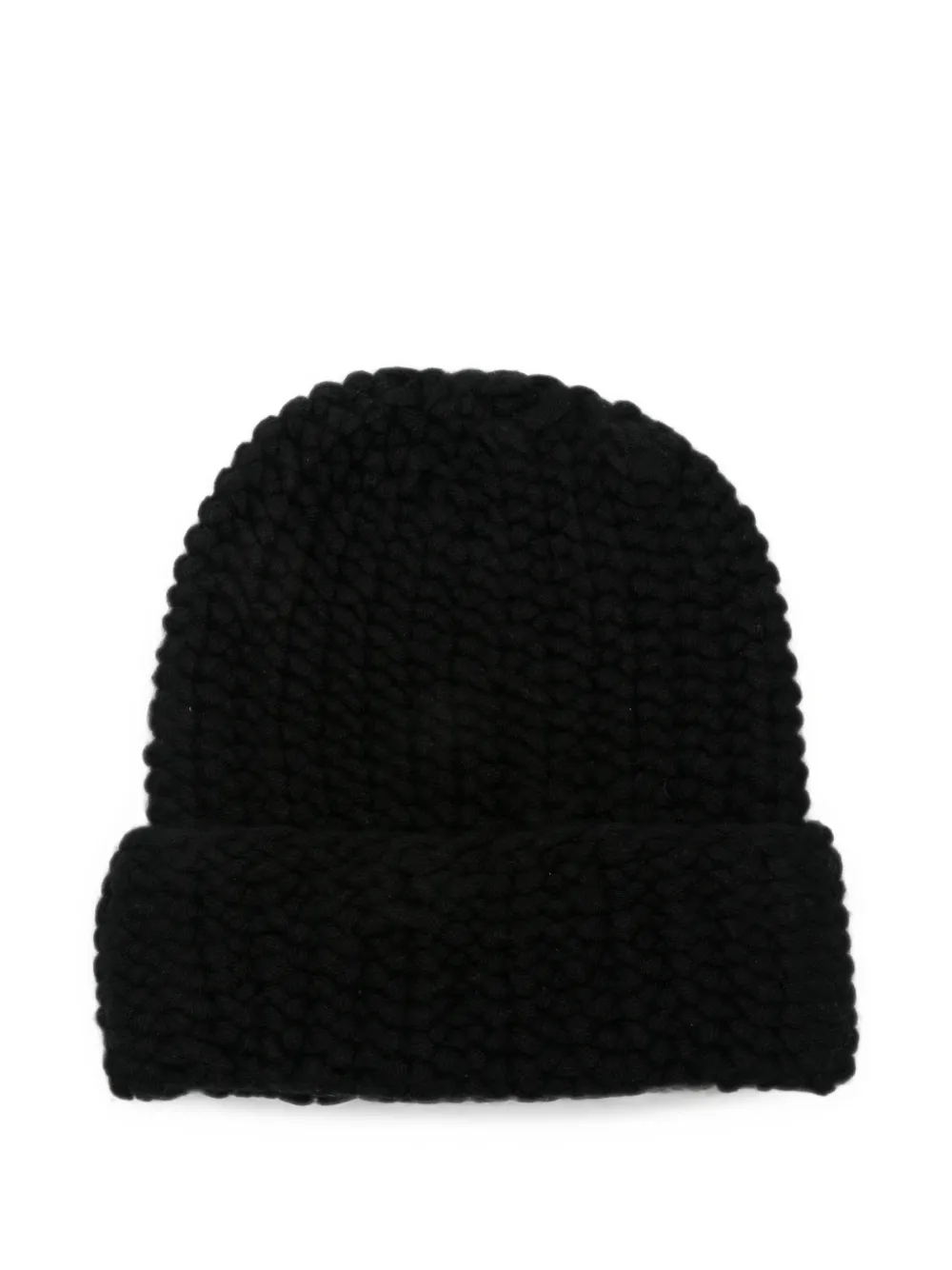 Liska Arala chunky-knit cashmere beanie hat