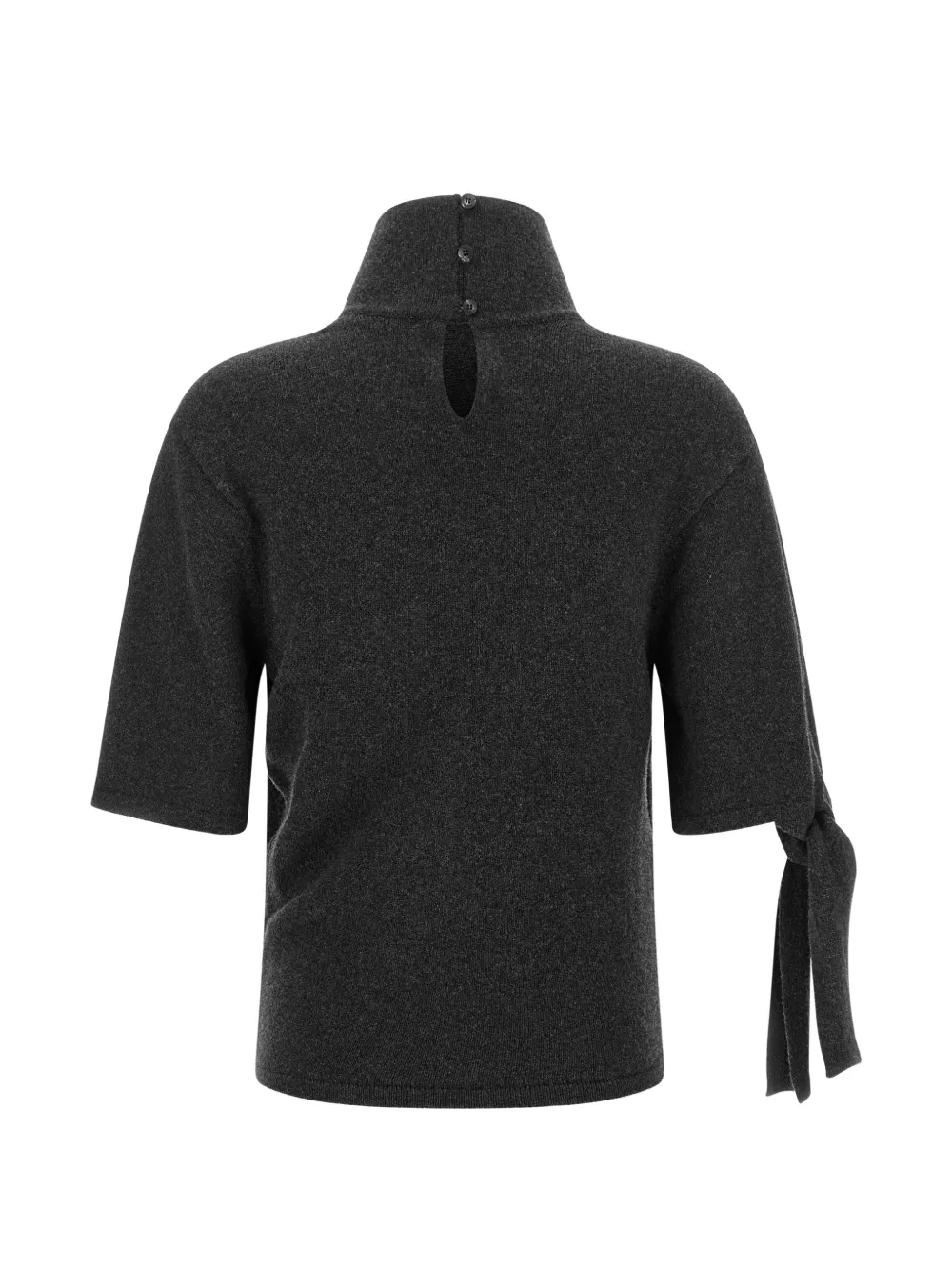 Jacquemus tie-detail roll-neck sweater Grijs