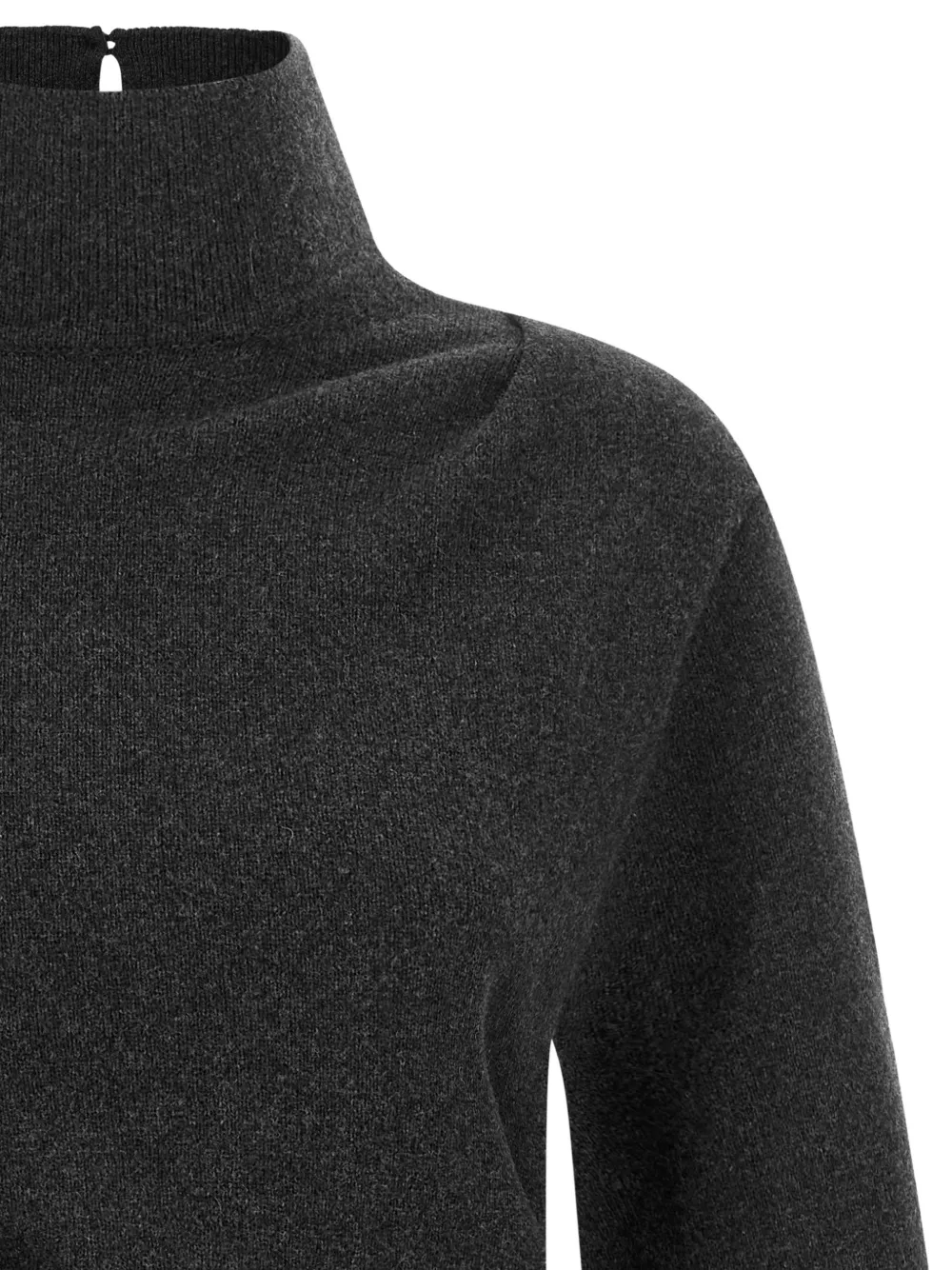 Jacquemus tie-detail roll-neck sweater Grijs