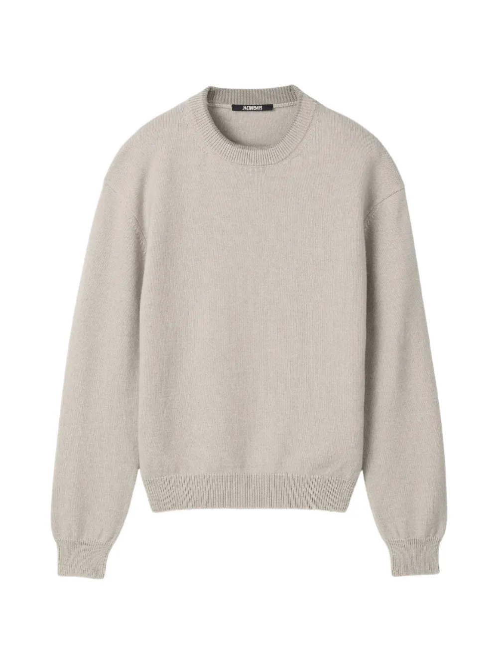 Jacquemus Trui met ronde hals en geribbelde afwerking Beige