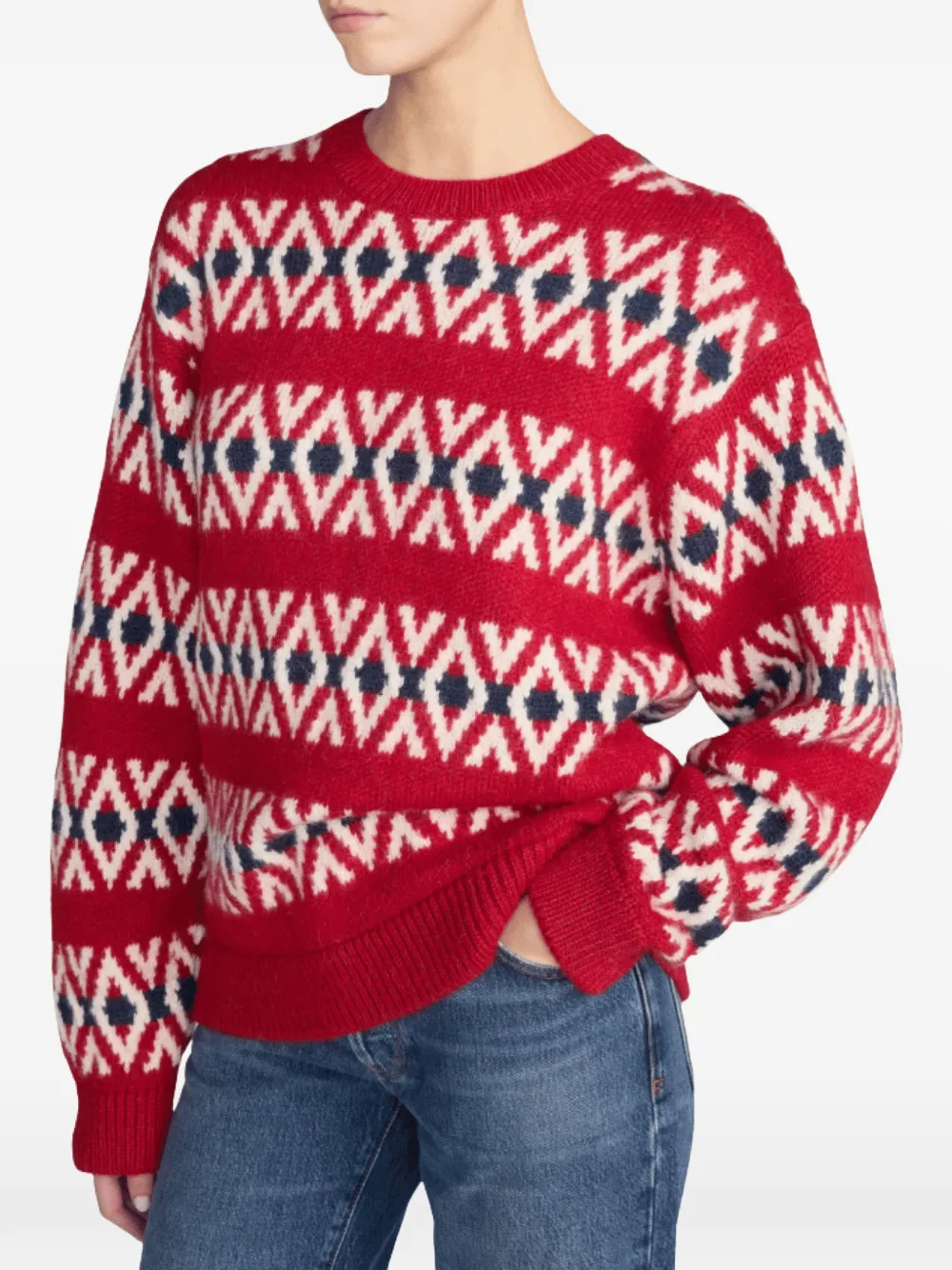 FRAME oversized sweater Rood