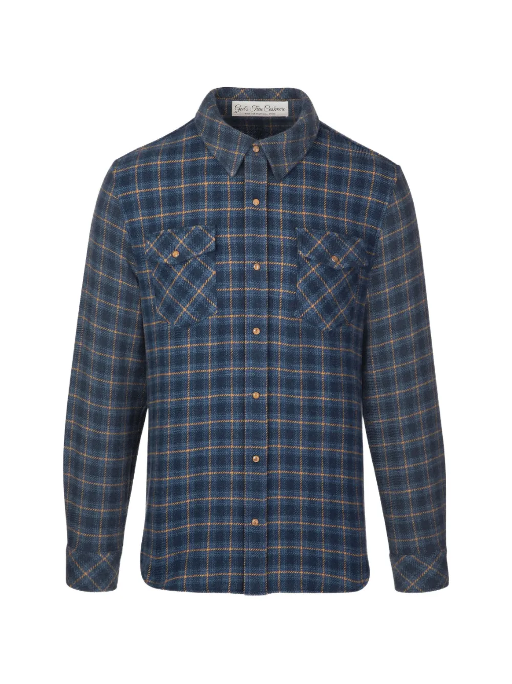 GOD'S TRUE CASHMERE The Rugged Explorer check-pattern shirt