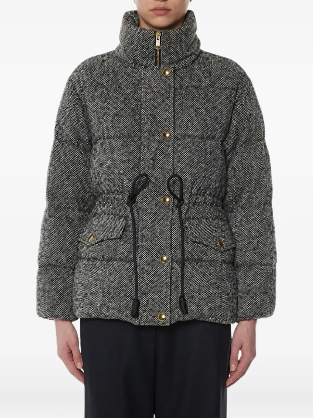 Moncler tweed-effect padded jacket