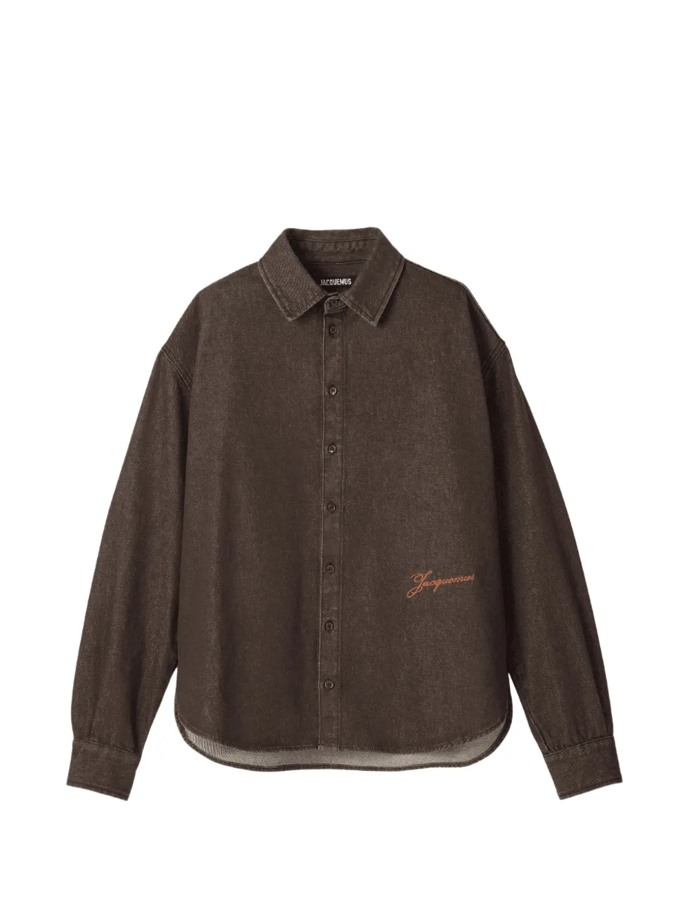 Jacquemus The de-Nîmes Simon denim overhemd Bruin