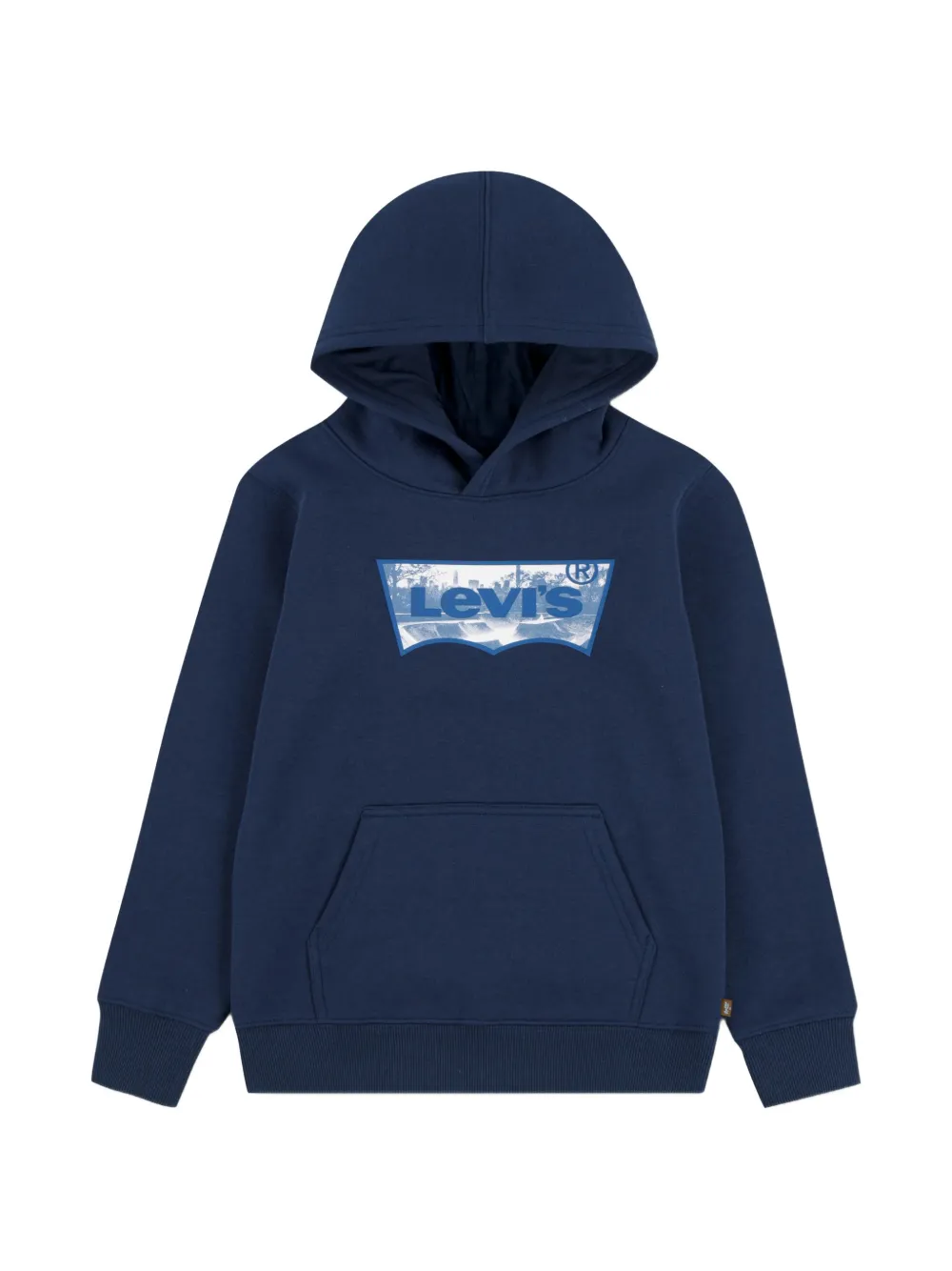 Levi's Batwing logo-print hoodie - Blau