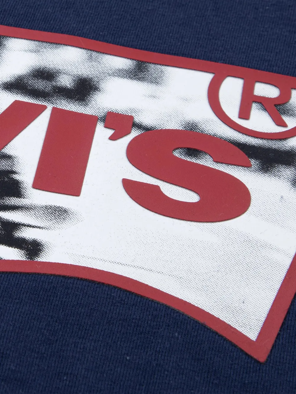 Levi's Kids logo-print cotton T-shirt Blauw