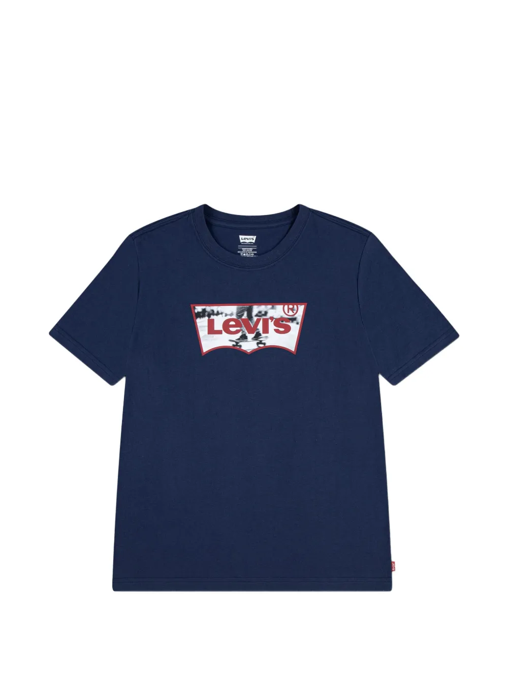 Levi's Kids logo-print cotton T-shirt - Blau