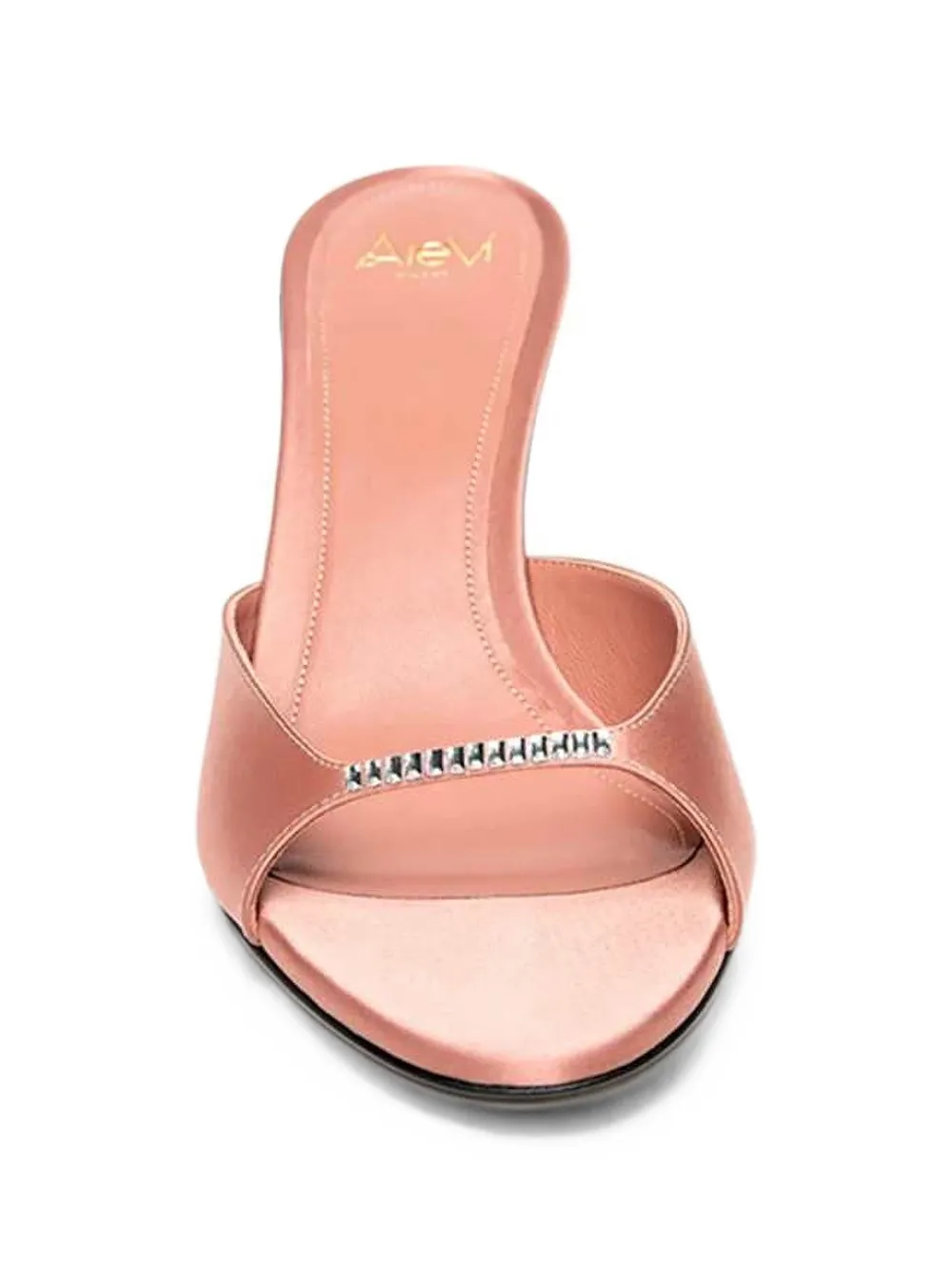 Alevì Luana Xtal crystal-embellished silk sandal Roze