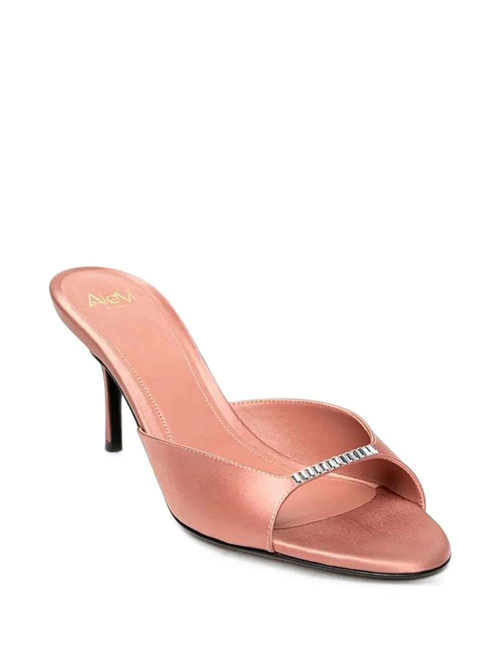Alevì Luana Xtal crystal-embellished silk sandal Roze