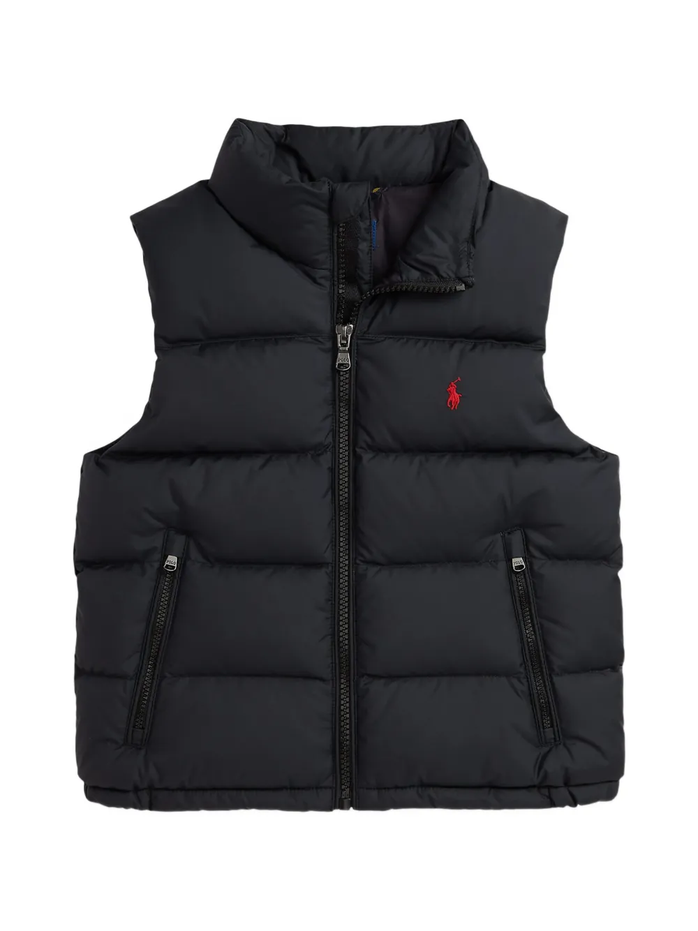 POLO RALPH LAUREN KIDS Gesteppte Weste mit Logo-Stickerei - Schwarz