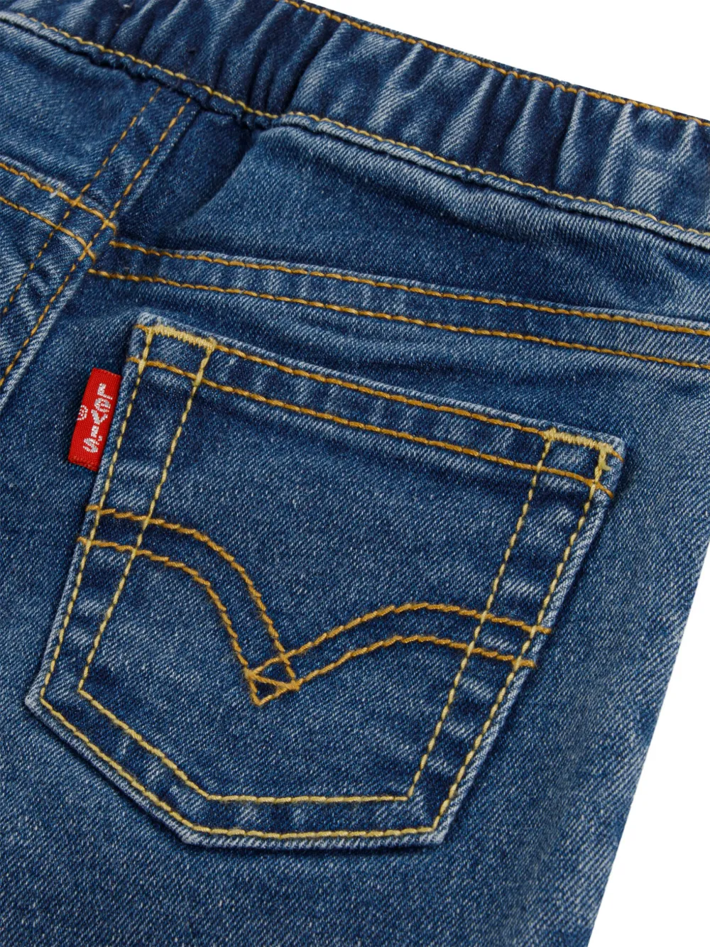 Levi's Kids Jeans en T-shirt met lange mouwen en grafische print Blauw