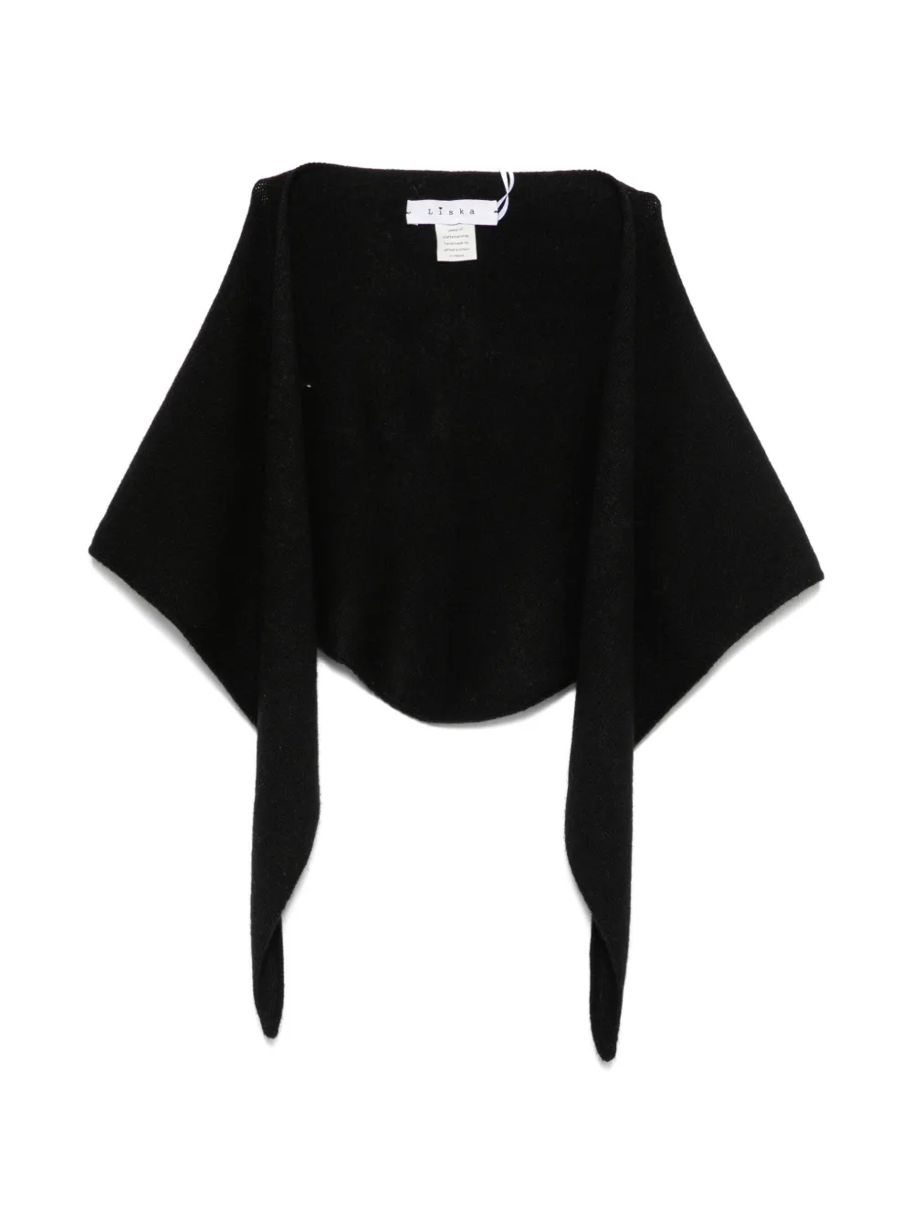 Liska knitted triangular scarf