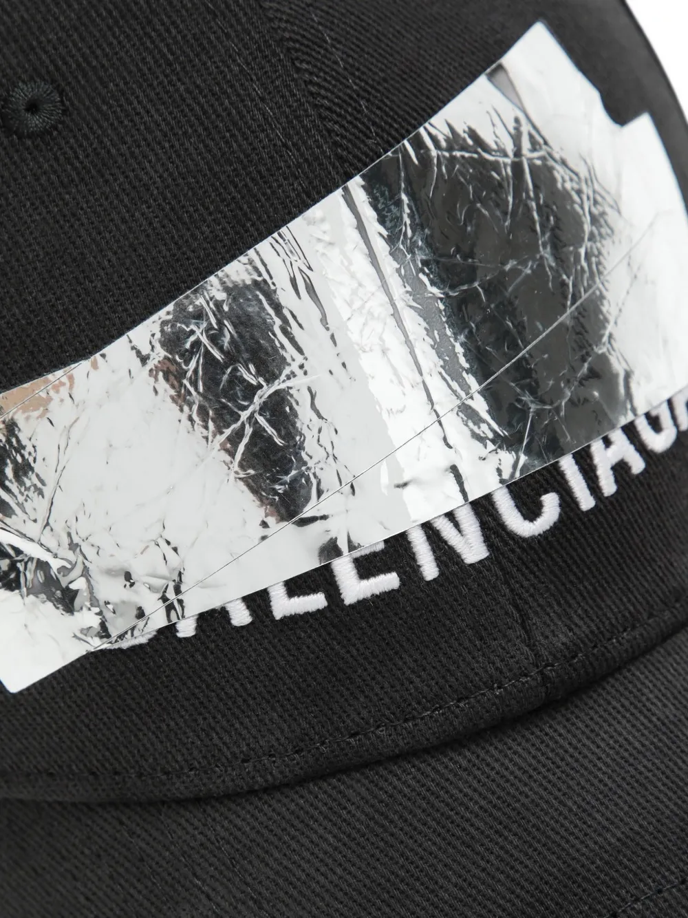 Balenciaga Pet met logoband Zwart