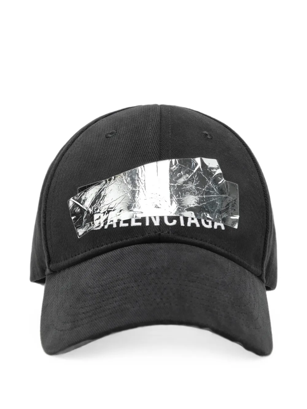 Balenciaga tape-logo cap
