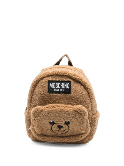 Moschino Kids Teddy Bear faux-shearling backpack