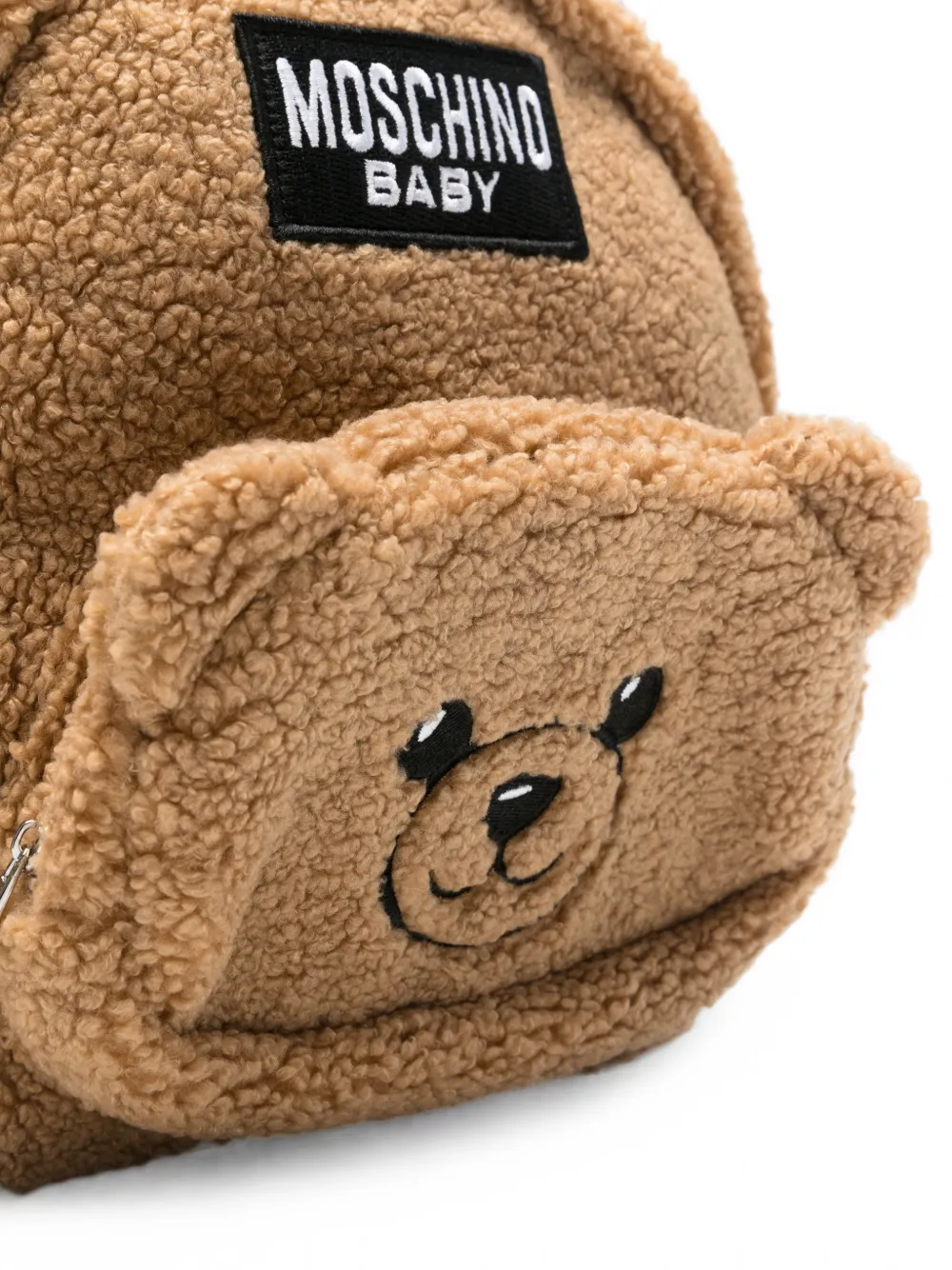 Moschino Kids Teddy Bear faux-shearling backpack Bruin