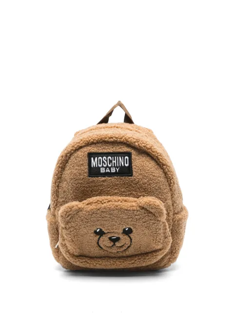 Moschino Kids Teddy Bear faux-shearling backpack