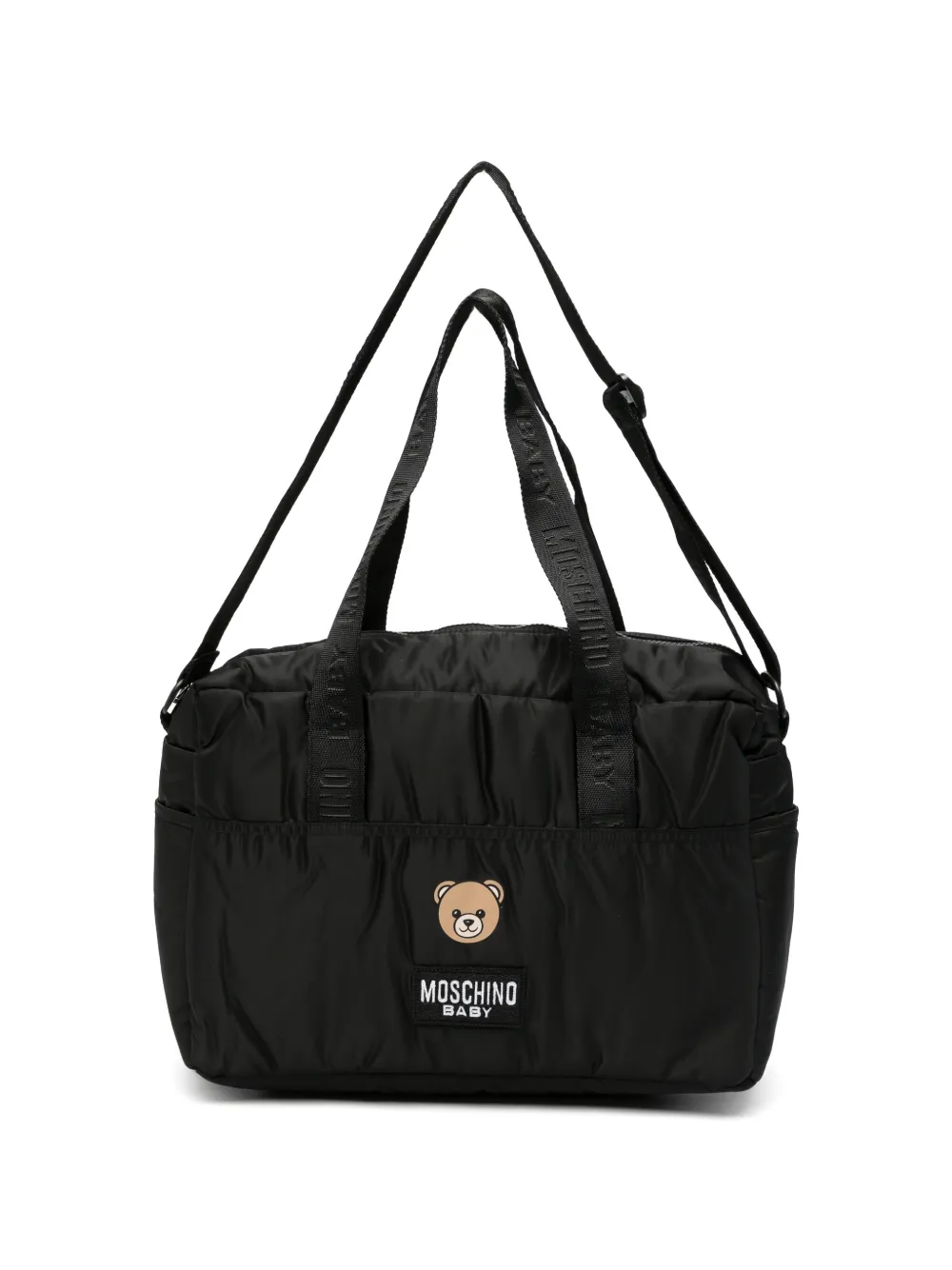 Moschino Kids Teddy Bear changing bag and changing mat set - Nero