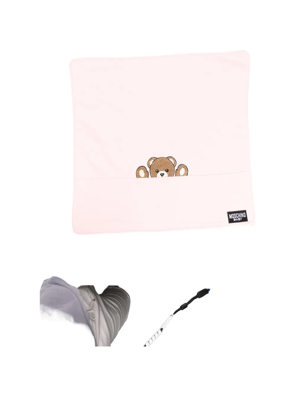 Moschino Kids Teddy Bear blanket - Rosa