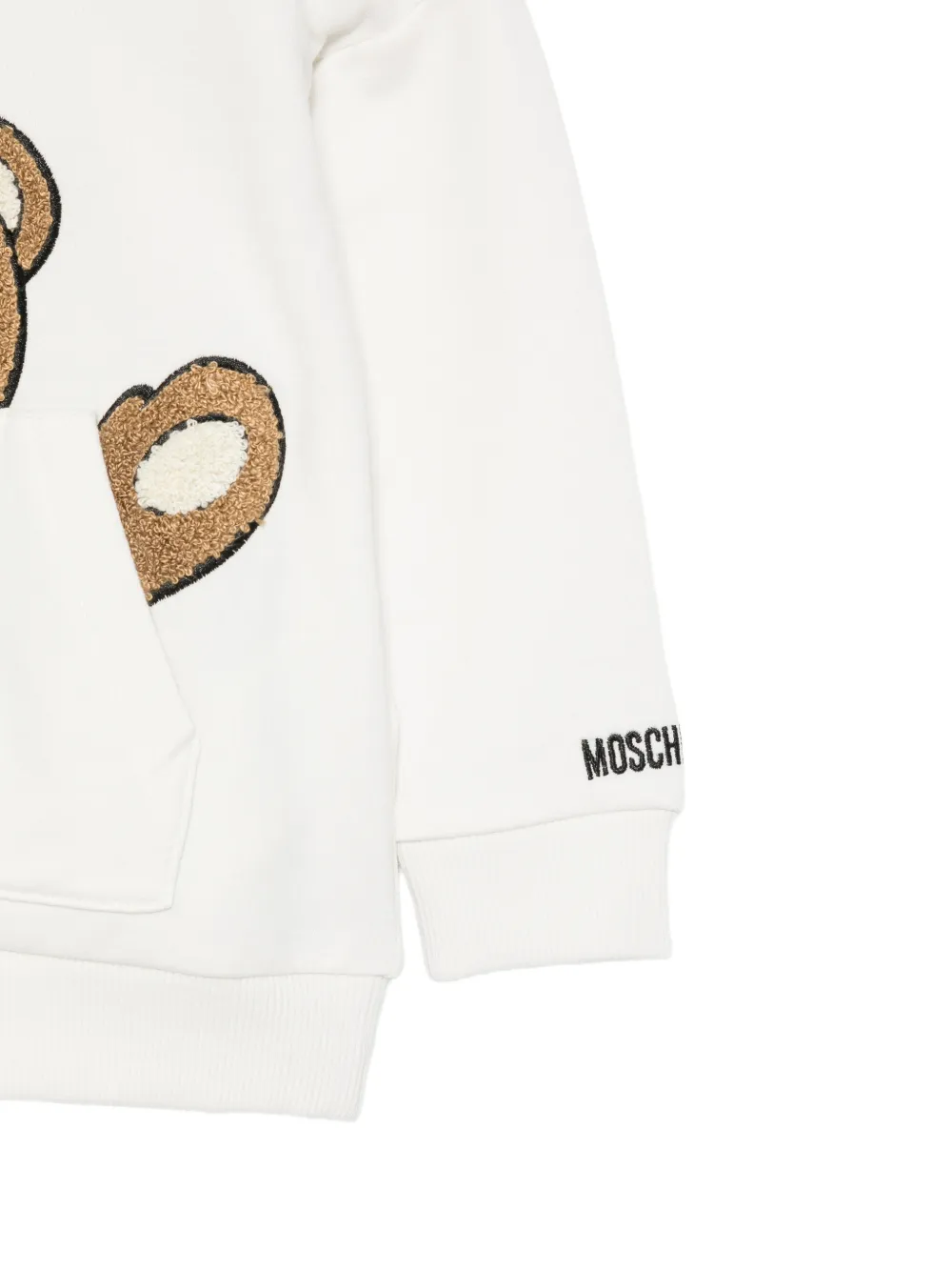 Moschino Kids Sweater met Teddy Bear-patch Wit