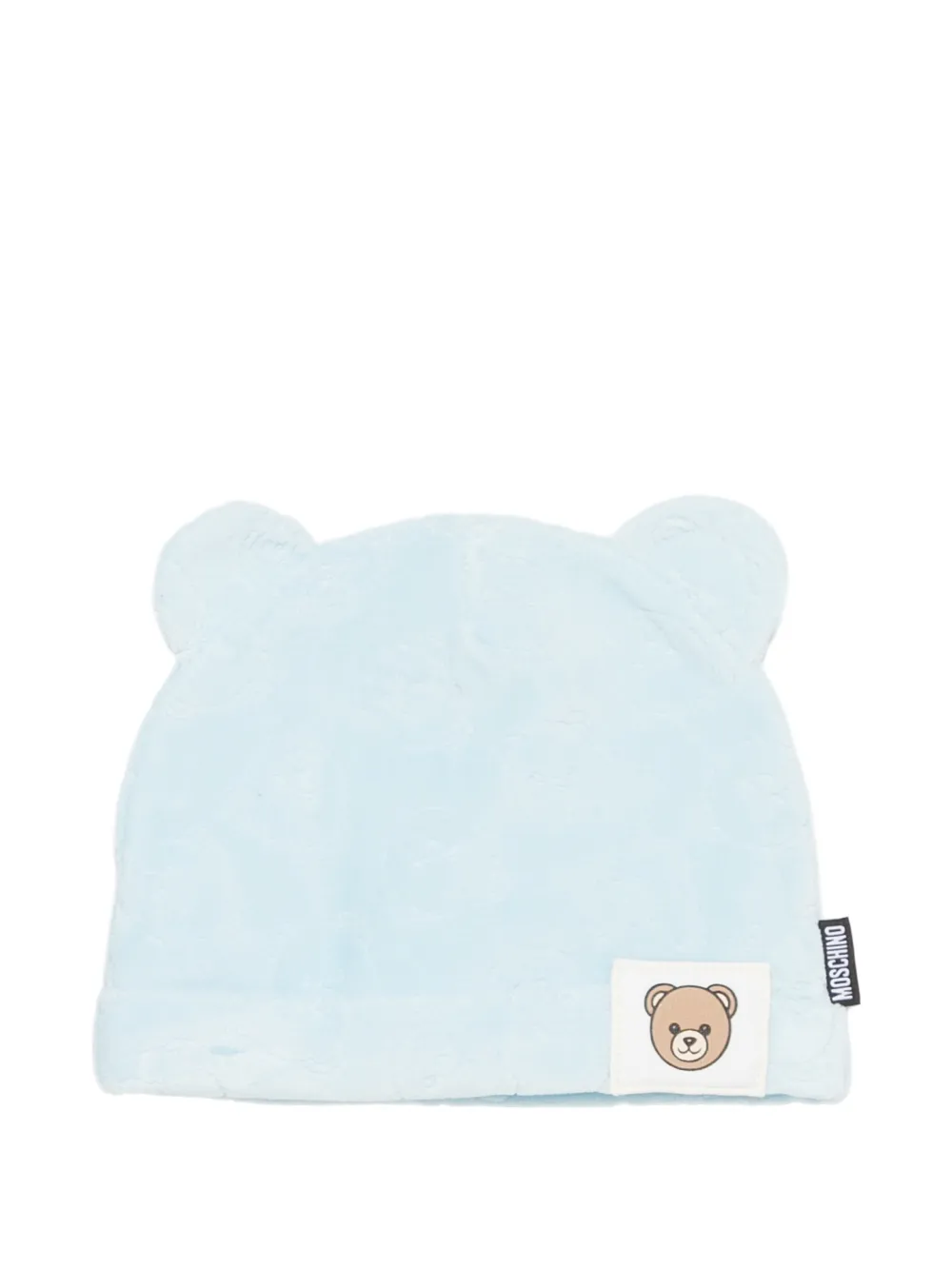 Moschino Kids Romperset met Teddy Bear-patch Blauw