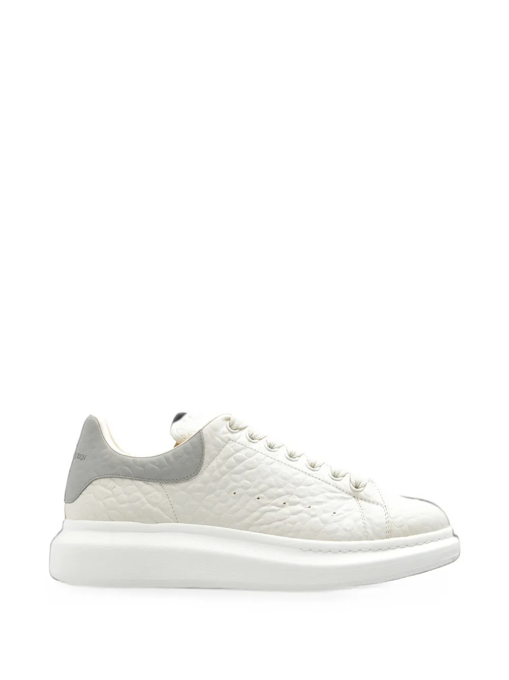 Alexander McQueen Oversized croc-effect sneakers - Bianco