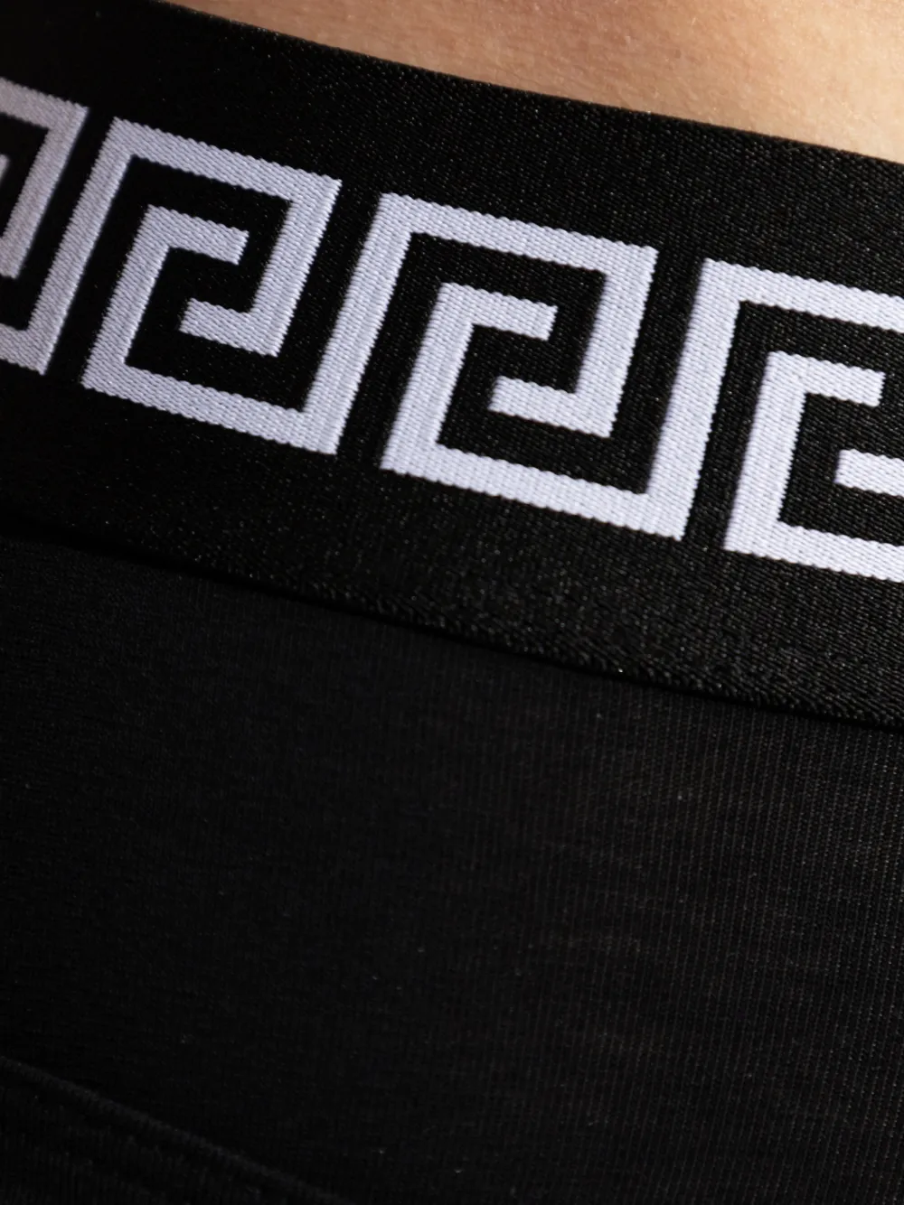 Versace Twee Greca slips met Medusa-hoofd Zwart