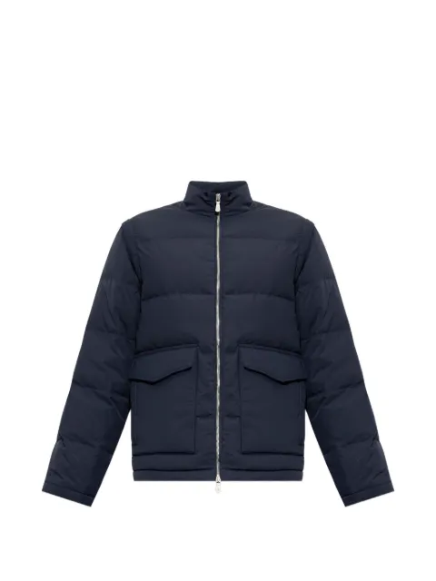 Eleventy quilted stand-up collar jacket