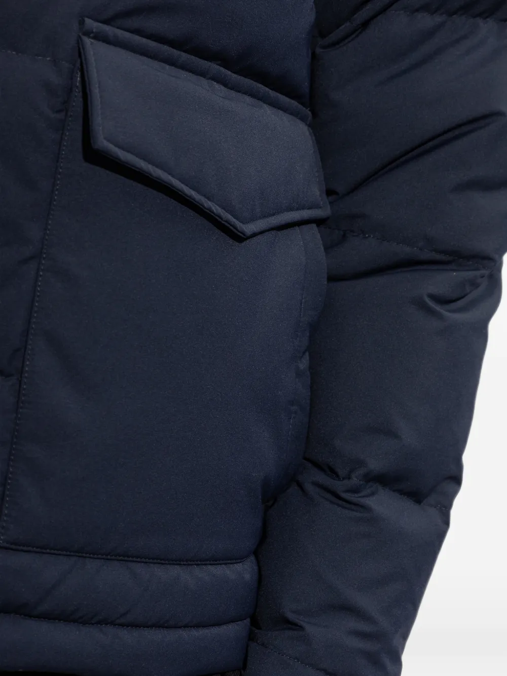 Eleventy Gewatteerd jack met opstaande kraag Blauw