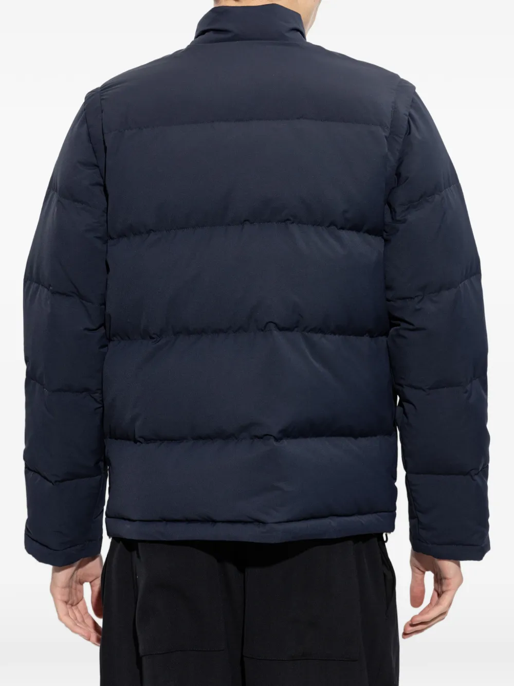 Eleventy Gewatteerd jack met opstaande kraag Blauw