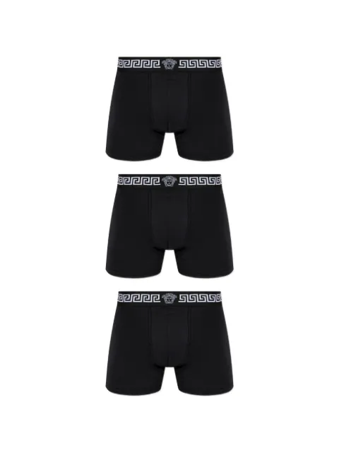 Versace Greca-detail Medusa-logo boxers (set of three)