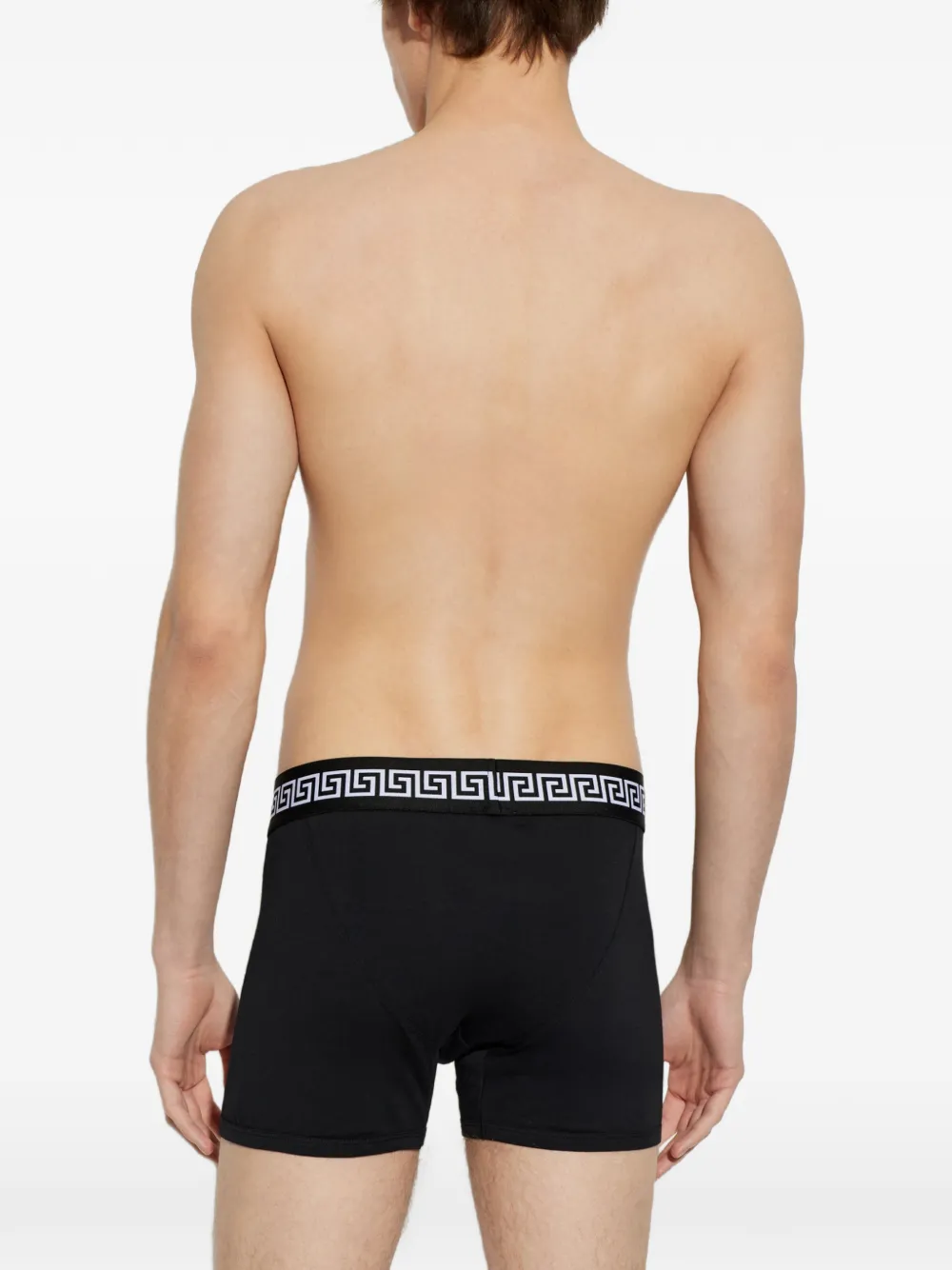 Versace Drie boxershorts met Medusa-logo en Greca-detail Zwart