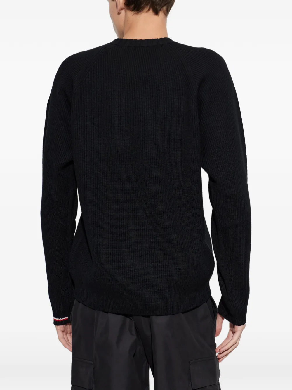 Moncler Ribgebreide trui Zwart