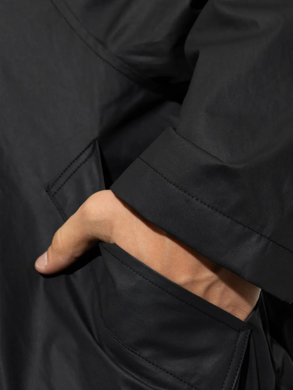 Studio Nicholson Lyons elasticated-hem jacket Zwart