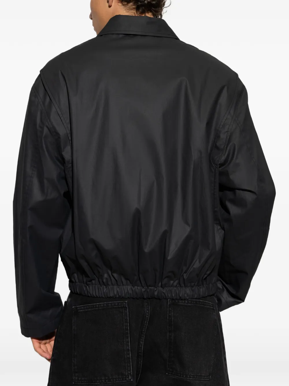 Studio Nicholson Lyons elasticated-hem jacket Zwart